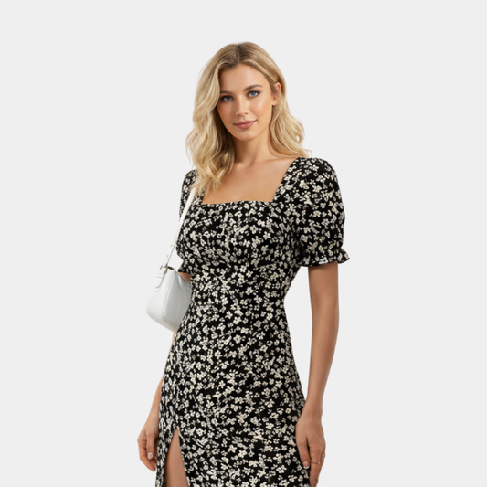 Black Floral Dress