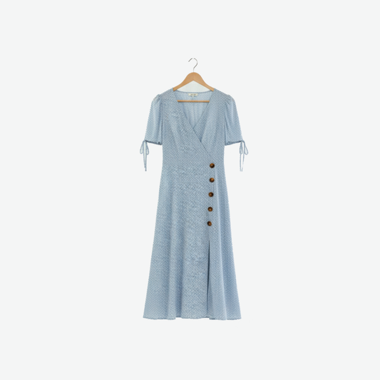 Floral A-line Midi Dress