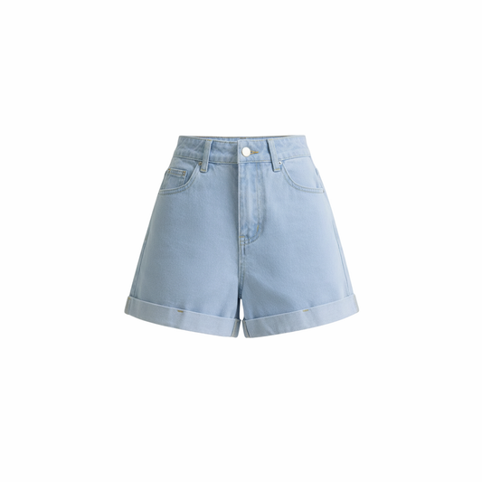 High Waisted Denim Shorts