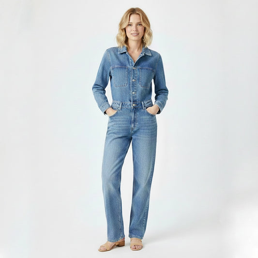 Macacão Jeans Feminino