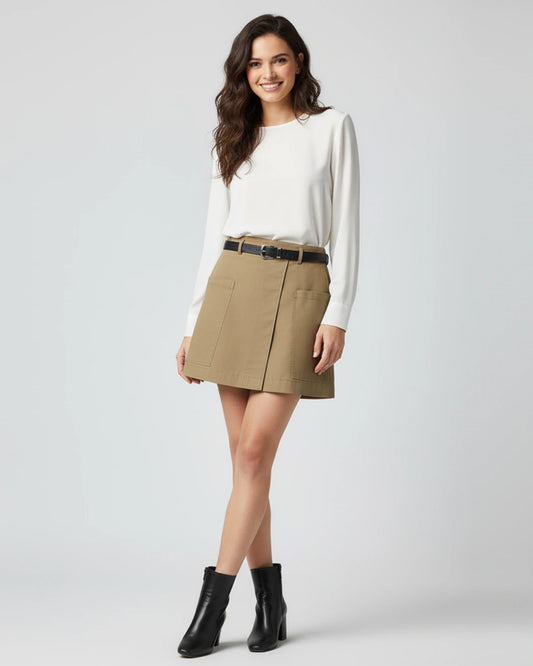 Saia Feminina A-Line Âmbar