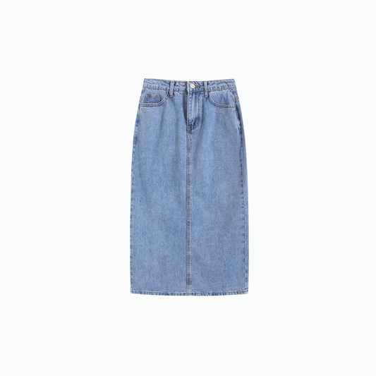 A-Line Denim Skirt 