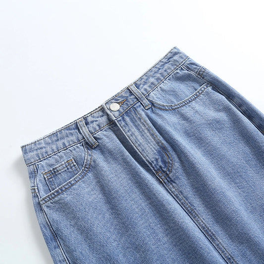 A-Line Denim Skirt 