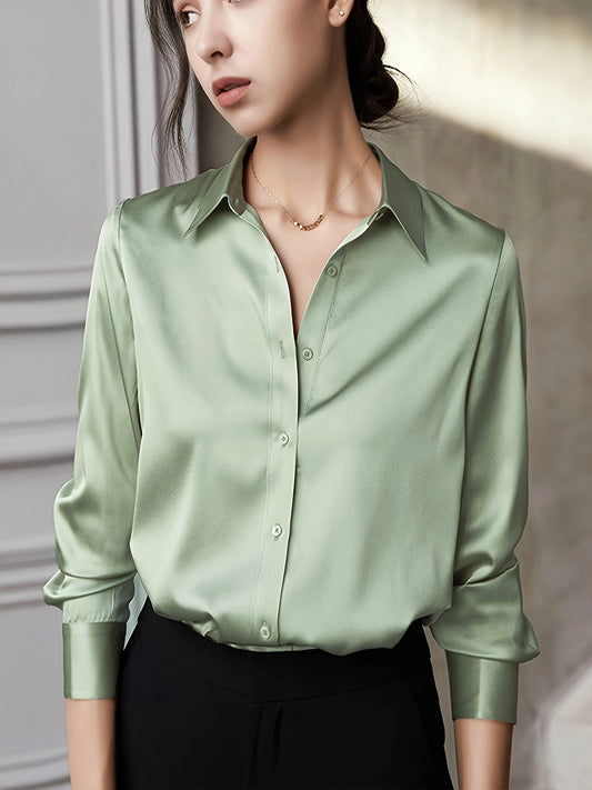 Elegant Satin Blouse 